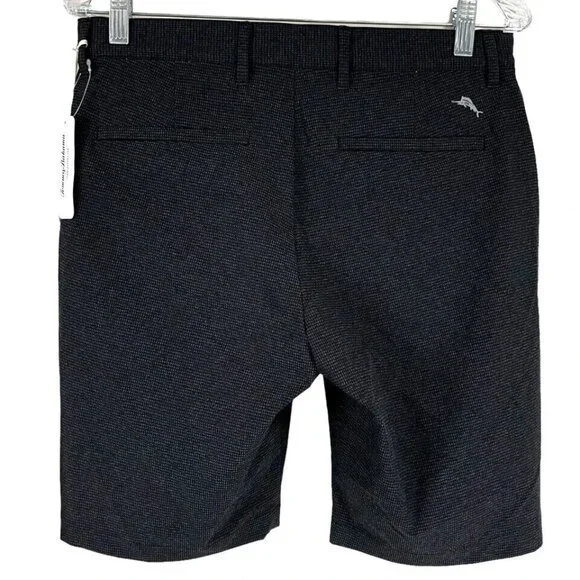 Tommy Bahama Men's Size 40 Black Chip Shot 10" Inseam Performance Golf Shorts